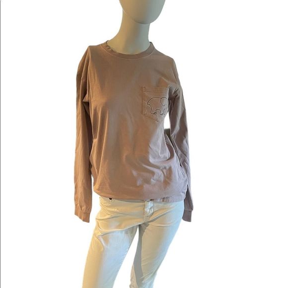 Ivory Ella Celestial Moon Stars Elephant Long Sleeve T-Shirt Size Small - Picture 2 of 5